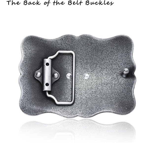 Women Cowboy Rodeo Running Horse Antique Floral Engraved Rope Belt Buckle - Picture 3 of 7